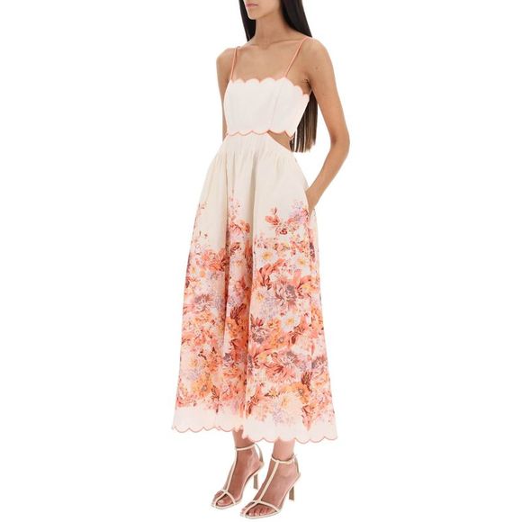 Zimmermann 'Devi Scallop' Cut-Out Midi Dress - Picture 4 of 4